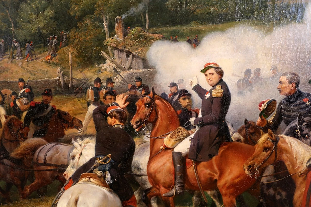  Émile Jean Horace Vernet-214-La battaglia dell'Alma - Musée Fesch, Ajaccio - dettaglio 